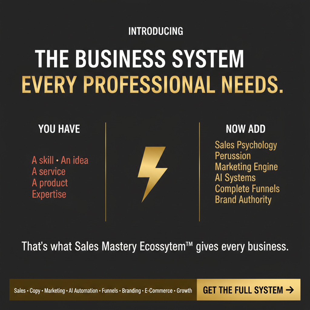 ⚡ SALES MASTERY ECOSYSTEM™ 🌐