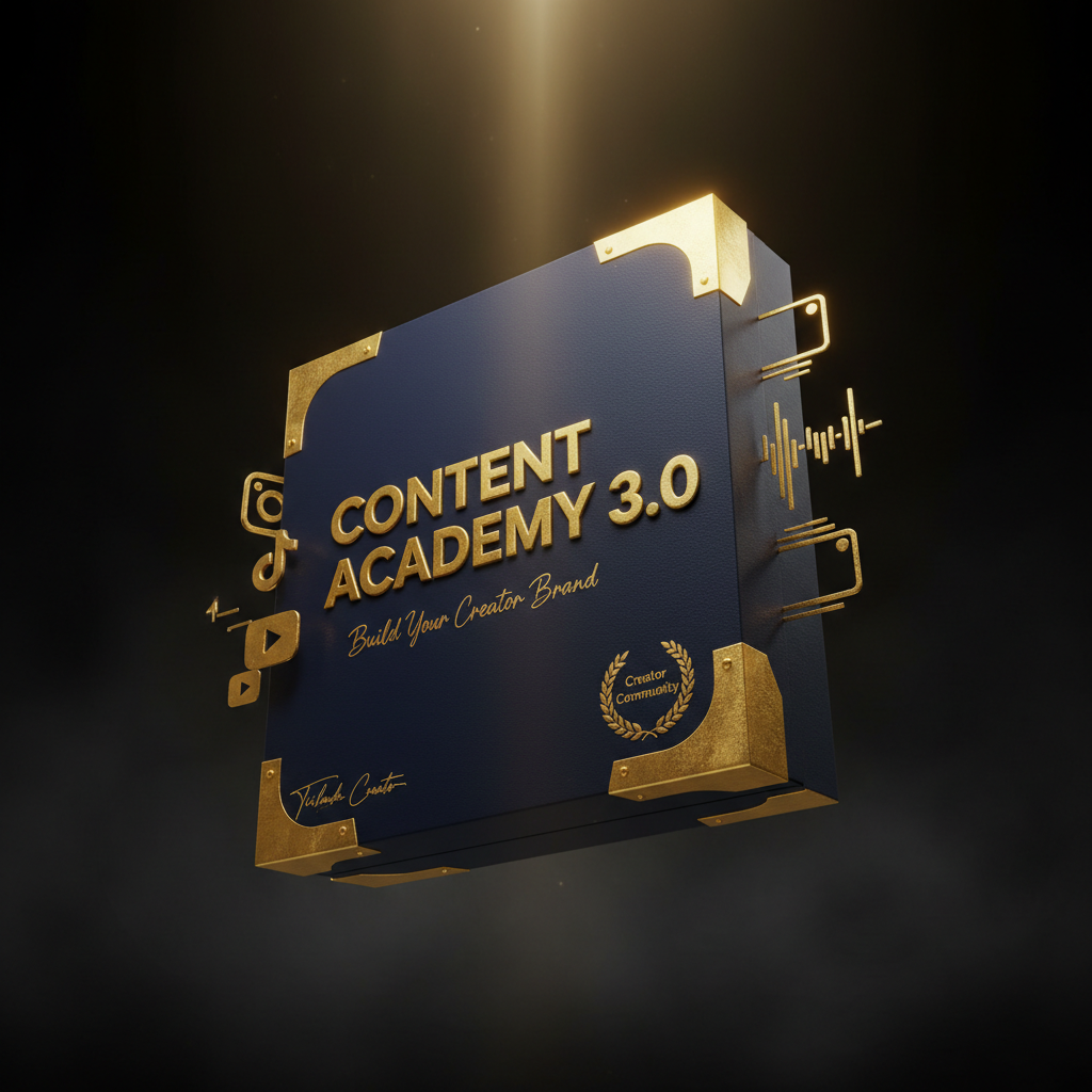 Premium 3D product box for Content Academy 3.0 creator community program