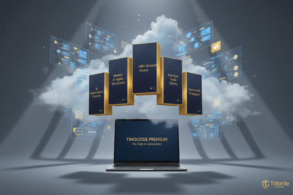 Complete Tinocode Premium training and community bundle for no-code AI automation