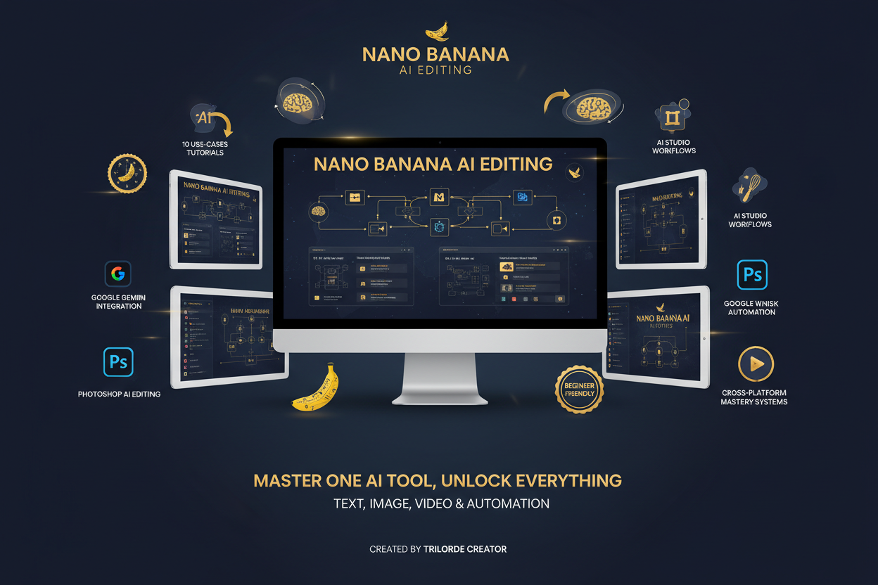Nano Banana AI Editing for Beginners - 10 Use-Cases by Trilorde Creator