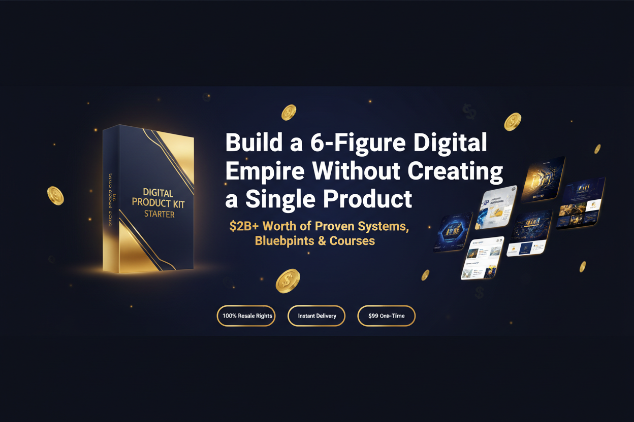 Premium Hero Banner - Gold & Navy