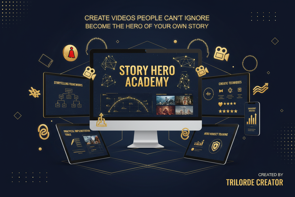 STORY HERO ACADEMY: CREATE VIDEOS PEOPLE CARE ABOUT by Trilorde Creator