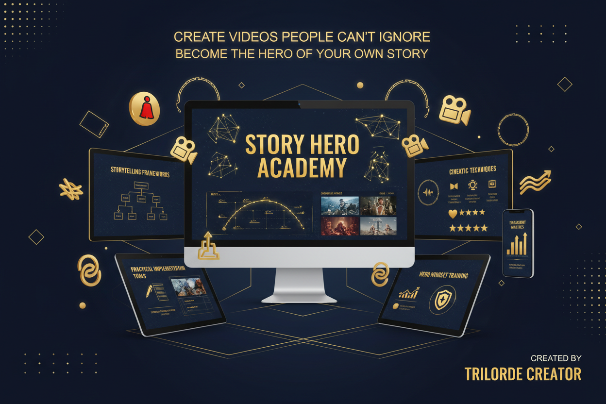 STORY HERO ACADEMY: CREATE VIDEOS PEOPLE CARE ABOUT by Trilorde Creator