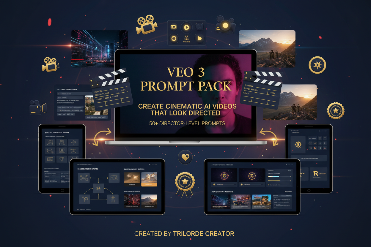 VEO 3 Prompt Pack by Prompt Guy - Trilorde Creator